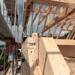 Bauen mit Holz in Frankfurt: Dort wurde ein Einfamilienhaus als unser Pilotprojekt mithilfe der TRIQBRIQ Holzbausysteme als Holzbau ohne Leim realisiert.